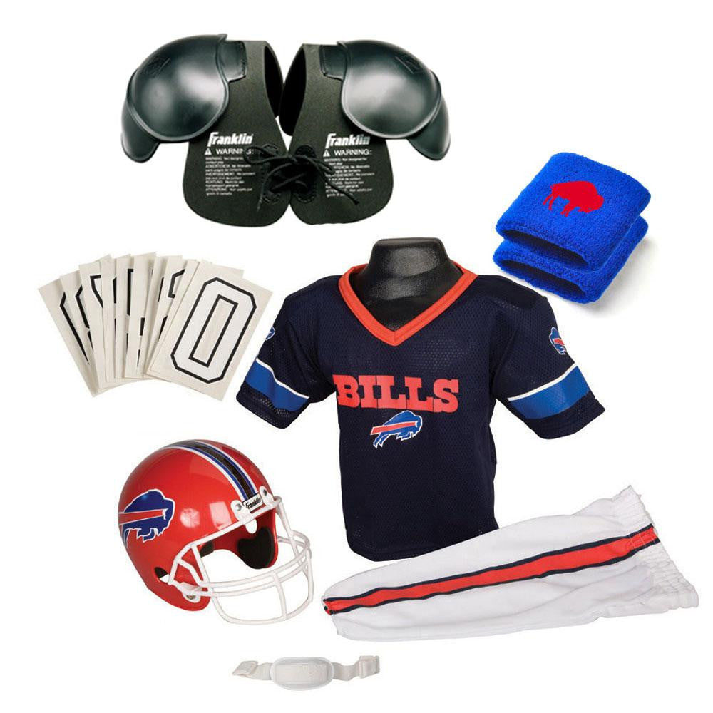 Buffalo Bills Youth NFL Ultimate Helmet and Uniform Set (Medium)