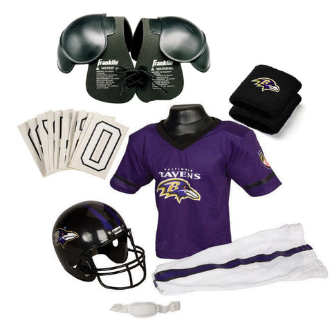 Baltimore Ravens Youth NFL Ultimate Helmet and Uniform Set (Medium)