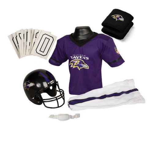 Baltimore Ravens Youth NFL Supreme Helmet and Uniform Set (Medium)