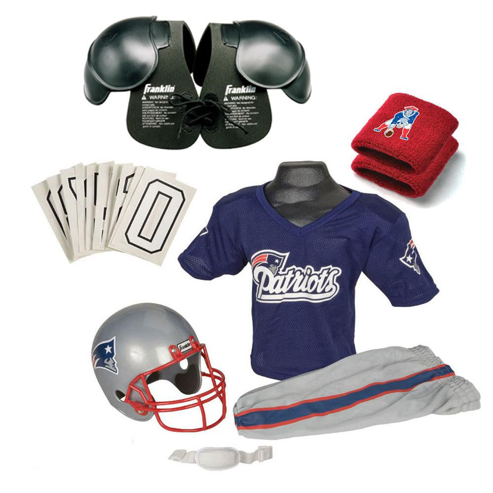 New England Patriots Youth NFL Ultimate Helmet and Uniform Set (Medium)