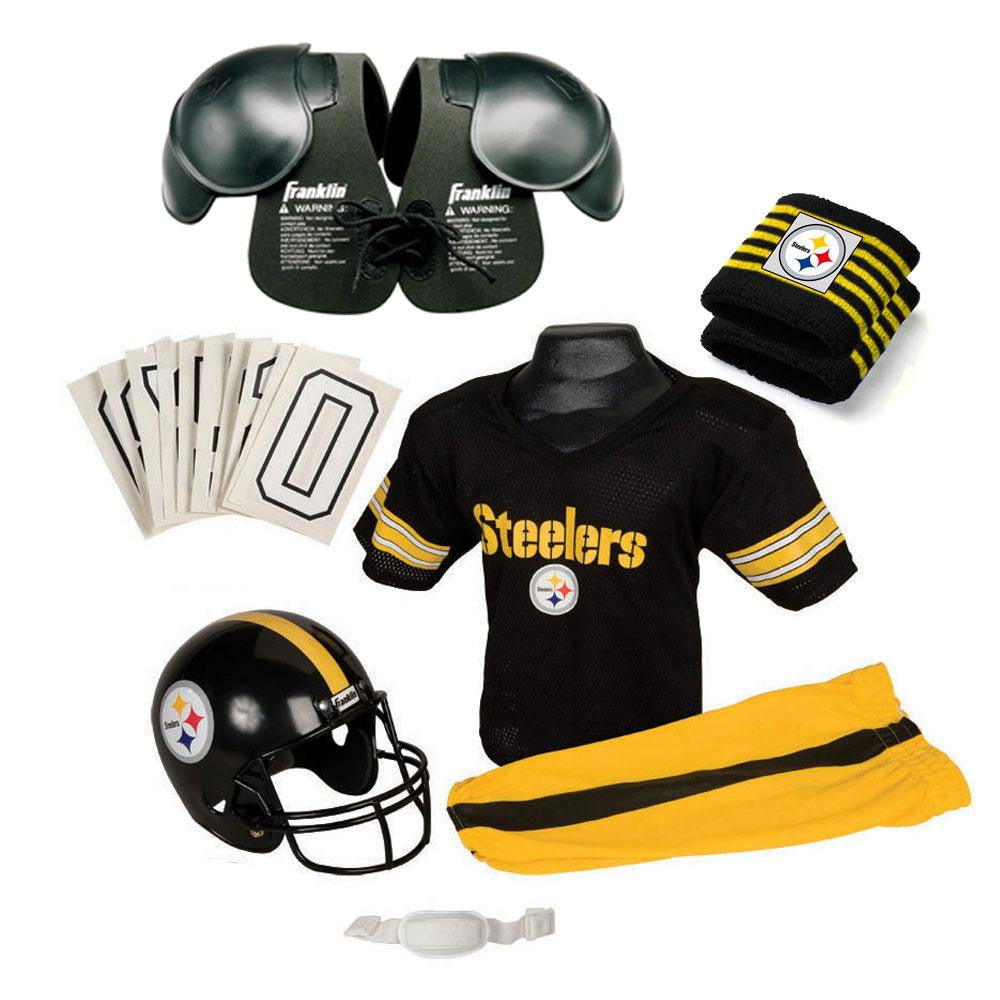 Pittsburgh Steelers Youth NFL Ultimate Helmet and Uniform Set (Medium)
