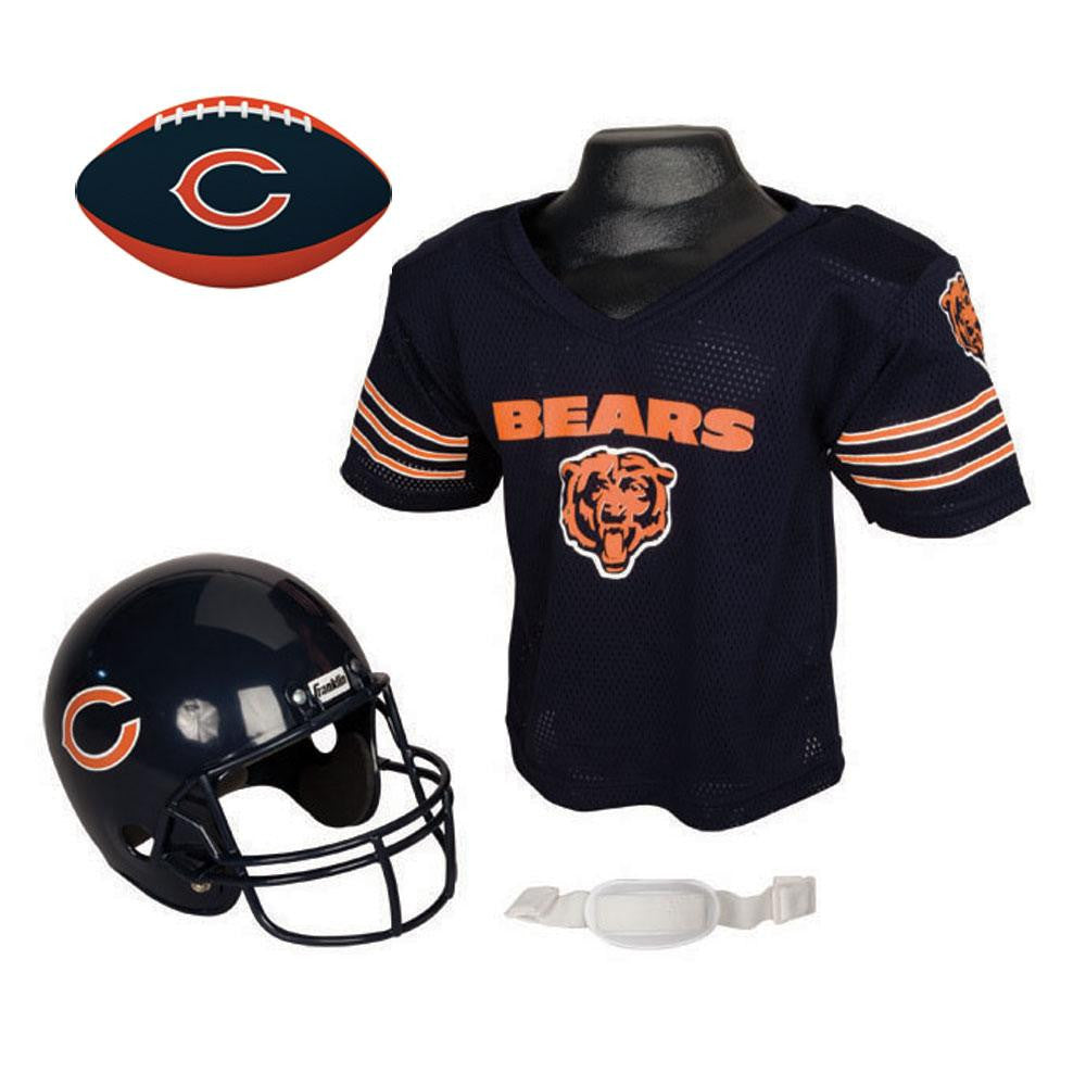 Chicago Bears NFL Youth Size Helmet and Jersey With Team Color Football