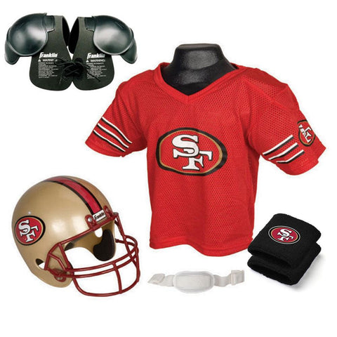 San Francisco 49ers Youth NFL Ultimate Helmet and Jersey Set