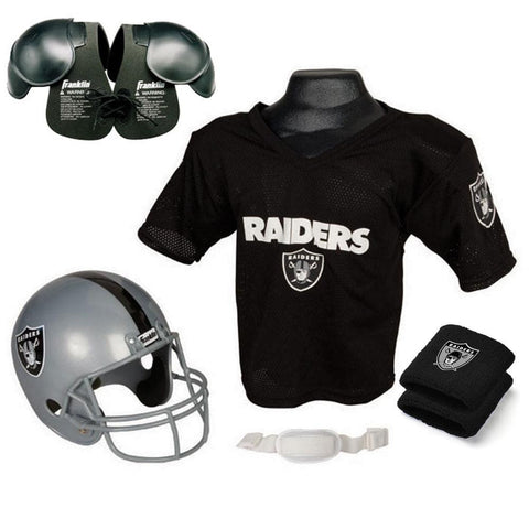 Oakland Raiders Youth NFL Ultimate Helmet and Jersey Set