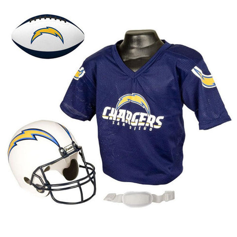 San Diago Chargers NFL Youth Size Helmet and Jersey With Team Color Football