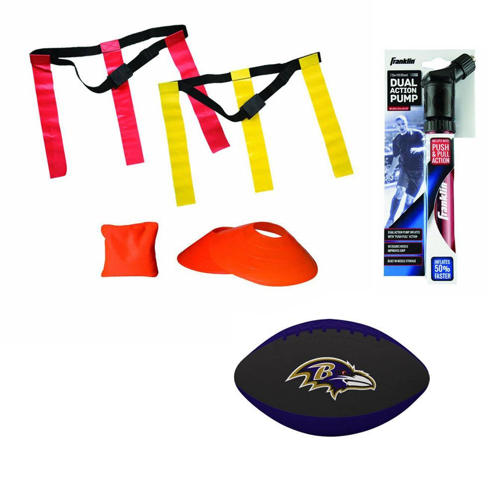 Baltimore Ravens NFL Youth 10 Player Flag Football Set