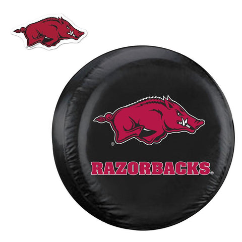 Arkansas Razorbacks NCAA Spare Tire Cover and Grille Logo Set (Large)