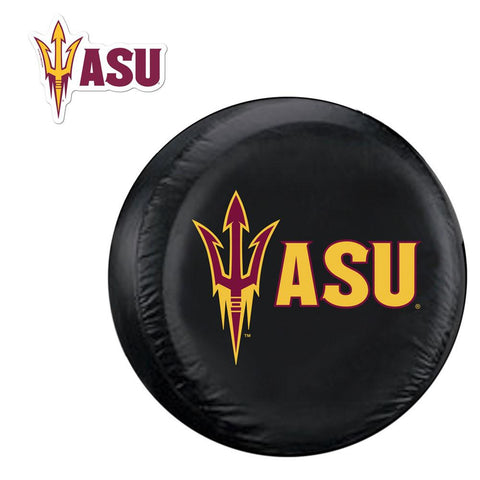 Arizona State Sun Devils NCAA Spare Tire Cover and Grille Logo Set (Regular)