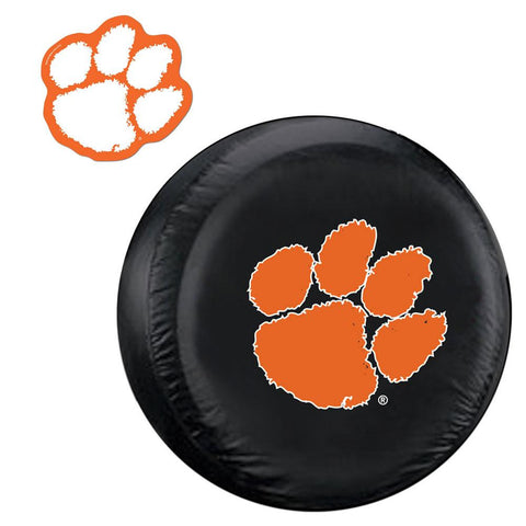 Clemson Tigers NCAA Spare Tire Cover and Grille Logo Set (Large)