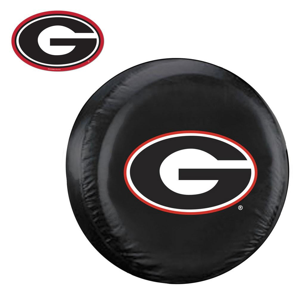 Georgia Bulldogs NCAA Spare Tire Cover and Grille Logo Set (Regular)