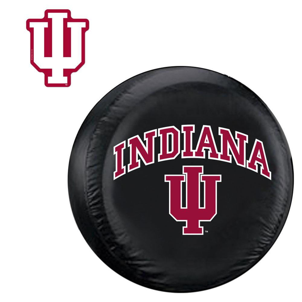 Indiana Hoosiers NCAA Spare Tire Cover and Grille Logo Set (Regular)