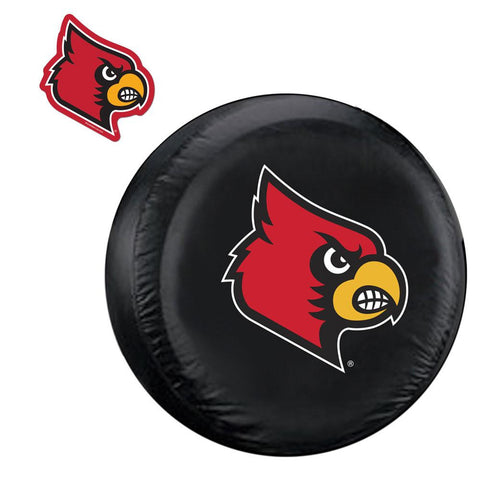 Louisville Cardinals NCAA Spare Tire Cover and Grille Logo Set (Regular)