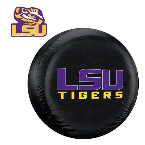 LSU Tigers NCAA Spare Tire Cover and Grille Logo Set (Regular)