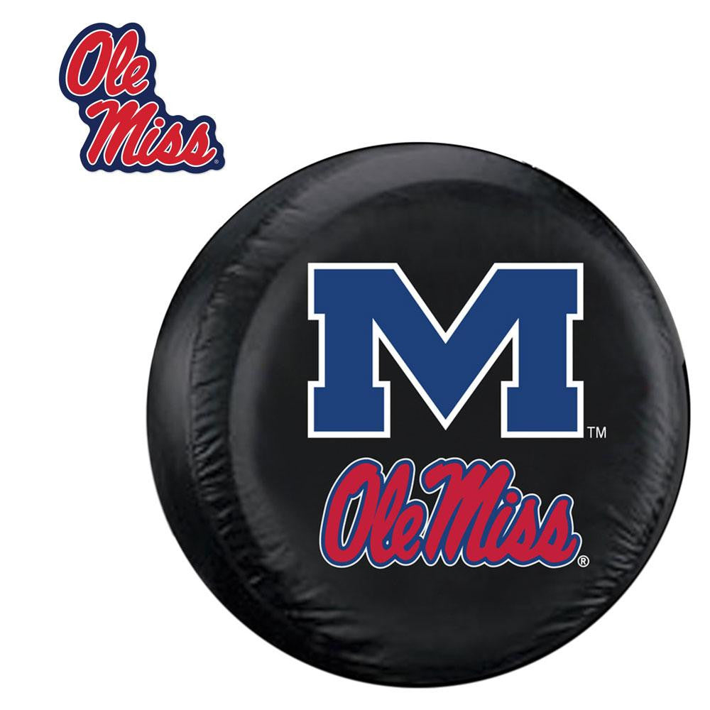 Mississippi Rebels NCAA Spare Tire Cover and Grille Logo Set (Large)