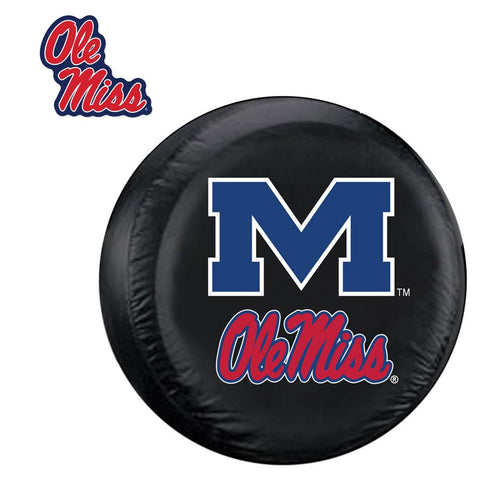 Mississippi Rebels NCAA Spare Tire Cover and Grille Logo Set (Large)