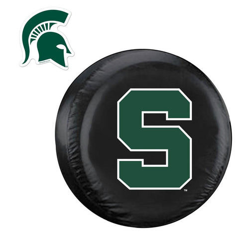 Michigan State Spartans NCAA Spare Tire Cover and Grille Logo Set (Large)