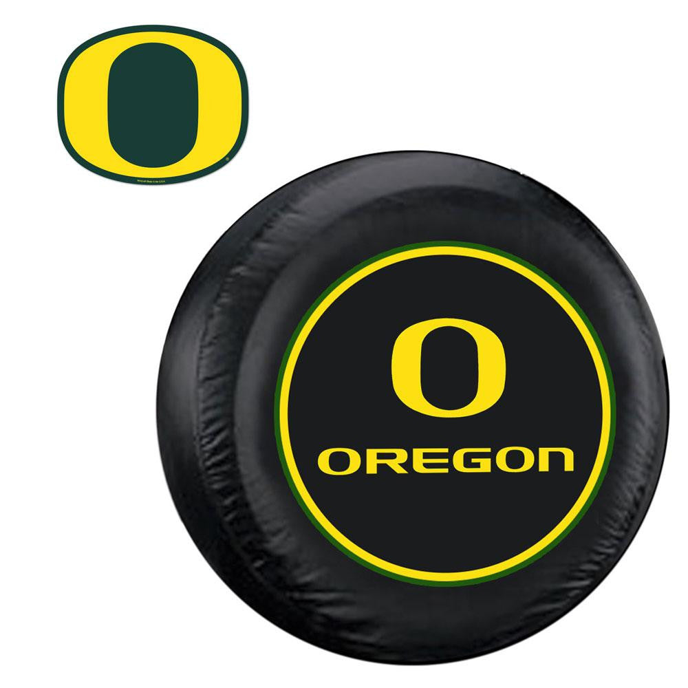 Oregon Ducks NCAA Spare Tire Cover and Grille Logo Set (Large)