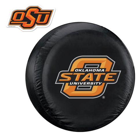 Oklahoma State Cowboys NCAA Spare Tire Cover and Grille Logo Set (Regular)