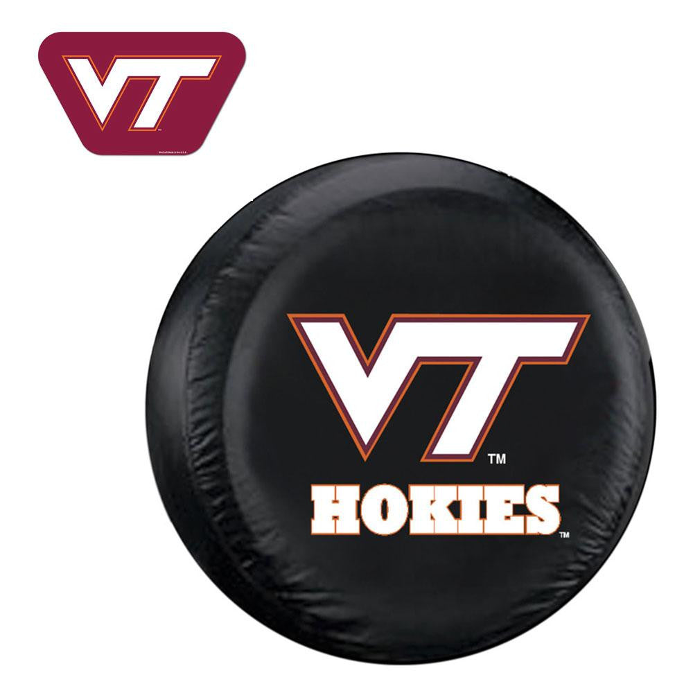 Virginia Tech Hokies NCAA Spare Tire Cover and Grille Logo Set (Large)