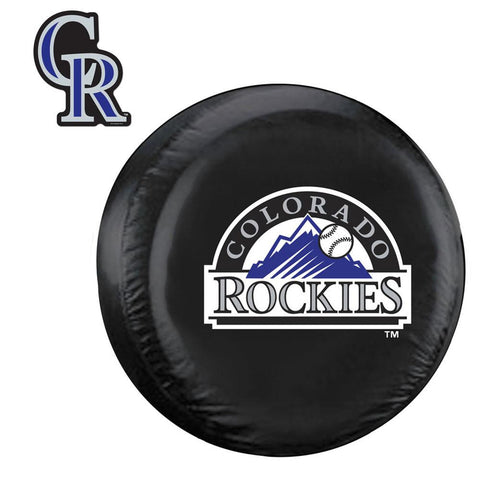 Colorado Rockies MLB Spare Tire Cover and Grille Logo Set (Regular)