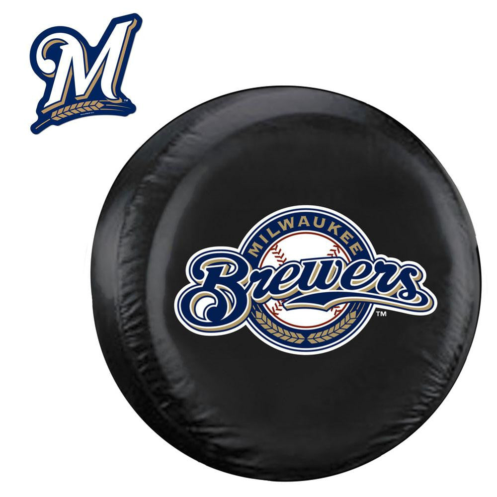 Milwaukee Brewers MLB Spare Tire Cover and Grille Logo Set (Regular)