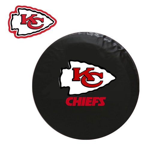 Kansas City Chiefs NFL Spare Tire Cover and Grille Logo Set (Regular)