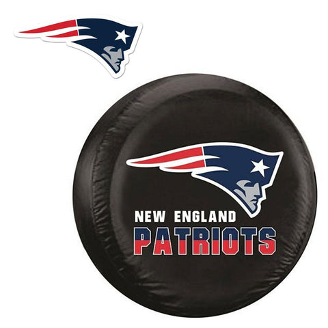 New England Patriots NFL Spare Tire Cover and Grille Logo Set (Large)