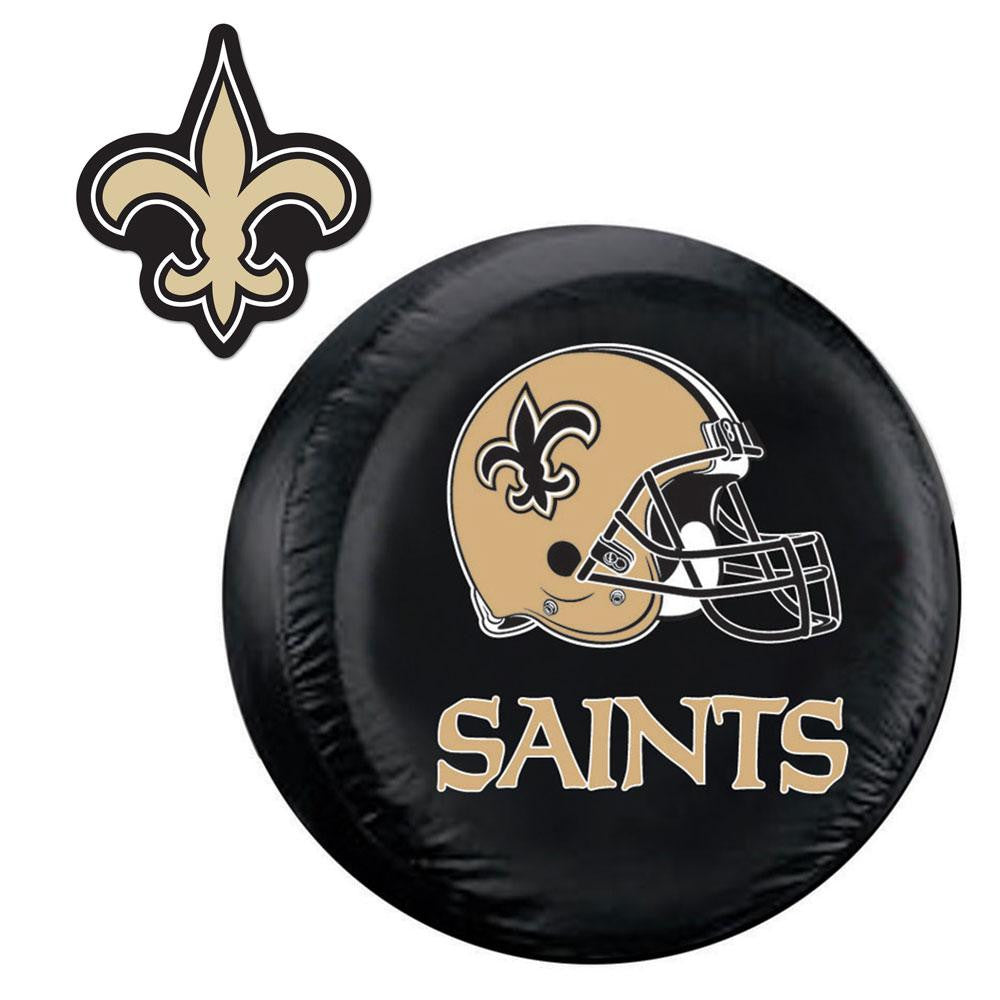 New Orleans Saints NFL Spare Tire Cover and Grille Logo Set (Large)