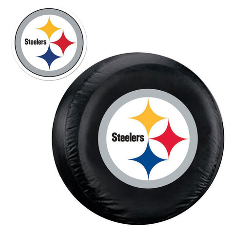 Pittsburgh Steelers NFL Spare Tire Cover and Grille Logo Set (Large)