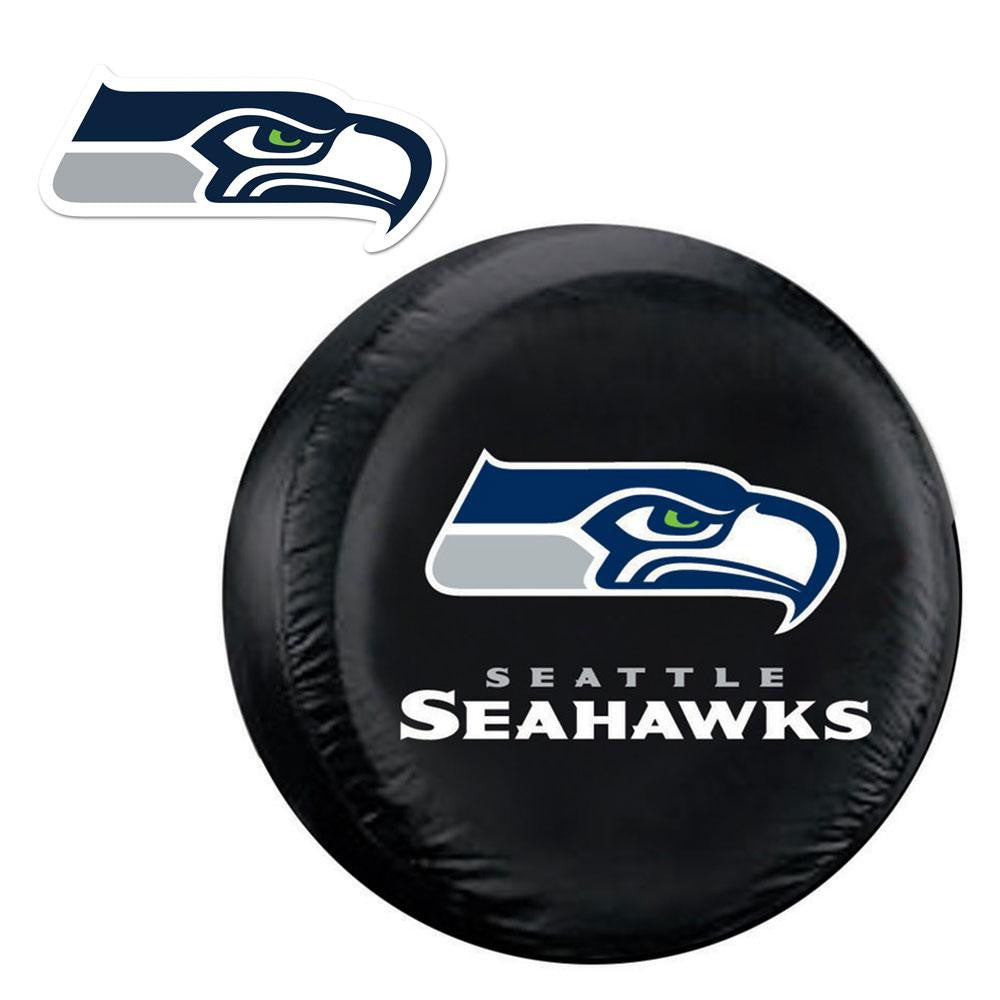 Seattle Seahawks NFL Spare Tire Cover and Grille Logo Set (Large)