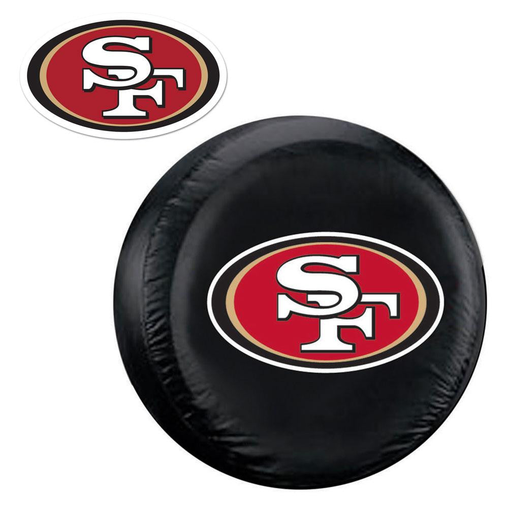 San Franscisco 49ersNFL Spare Tire Cover and Grille Logo Set (Large)