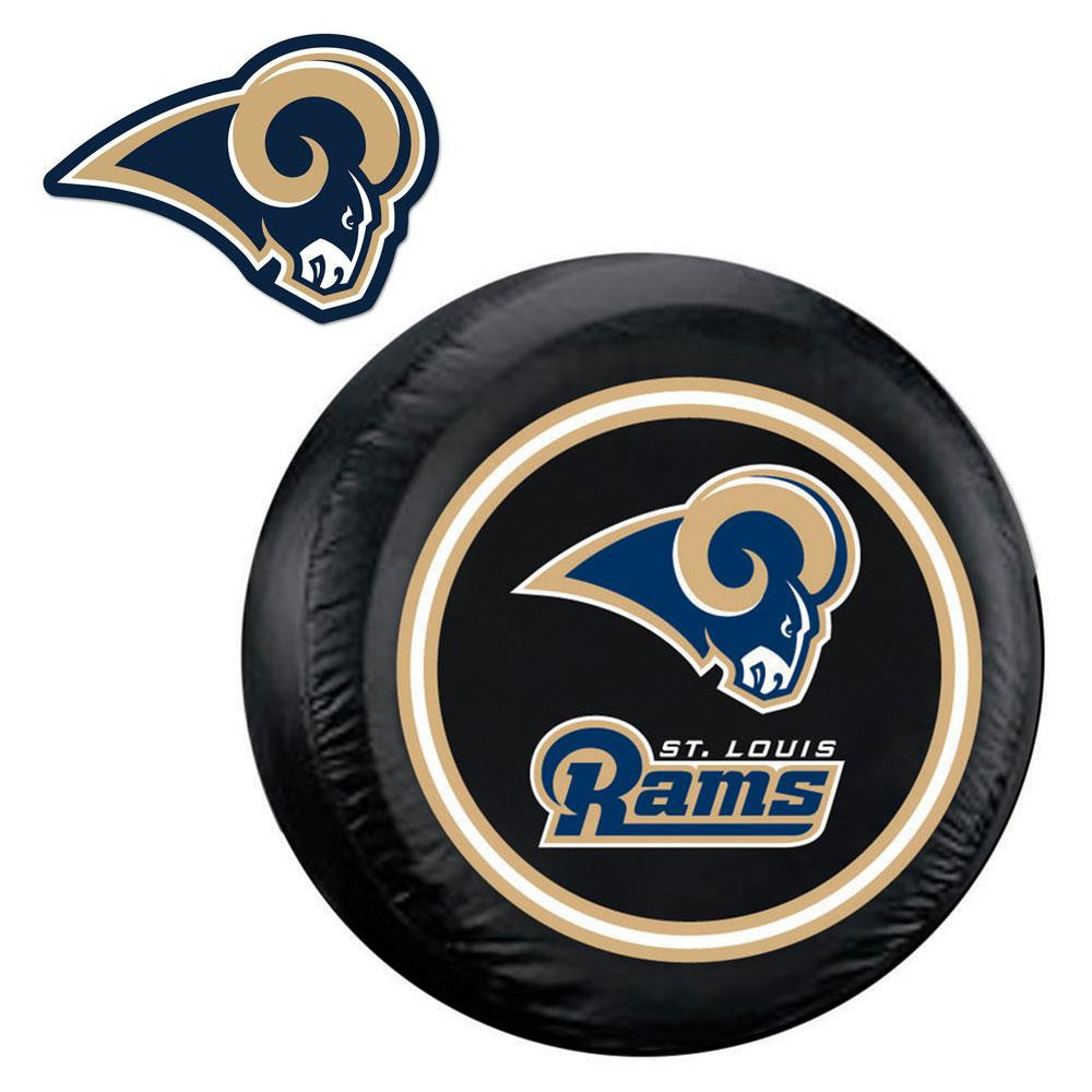 St. Louis Rams NFL Spare Tire Cover and Grille Logo Set (Regular)