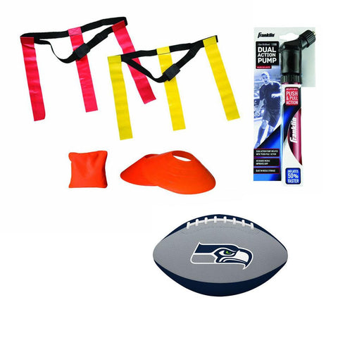 Seattle Seahawks NFL Youth 10 Player Flag Football Set