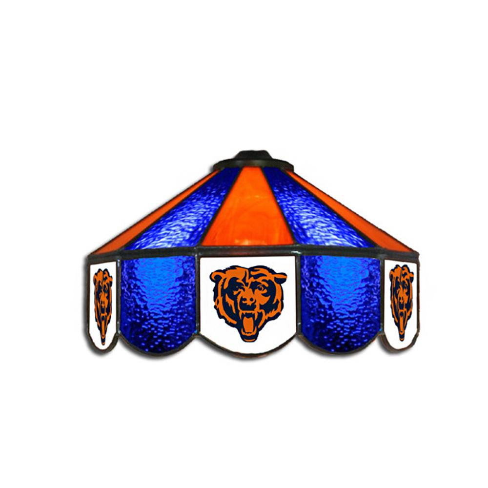 Chicago Bears NFL 16 Inch Billiards Stained Glass Lamp