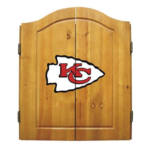 Kansas City Chiefs NFL Dart Board w-Cabinet
