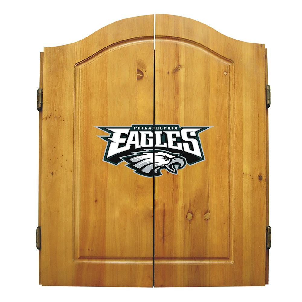 Philadelphia Eagles NFL Dart Board w-Cabinet