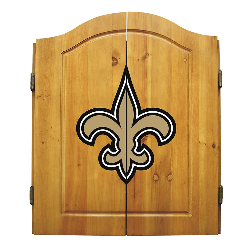 New Orleans Saints NFL Dart Board w-Cabinet