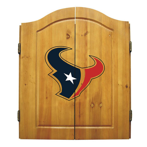 Houston Texans NFL Dart Board w-Cabinet