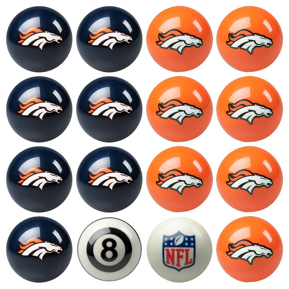 Denver Broncos NFL 8-Ball Billiard Set