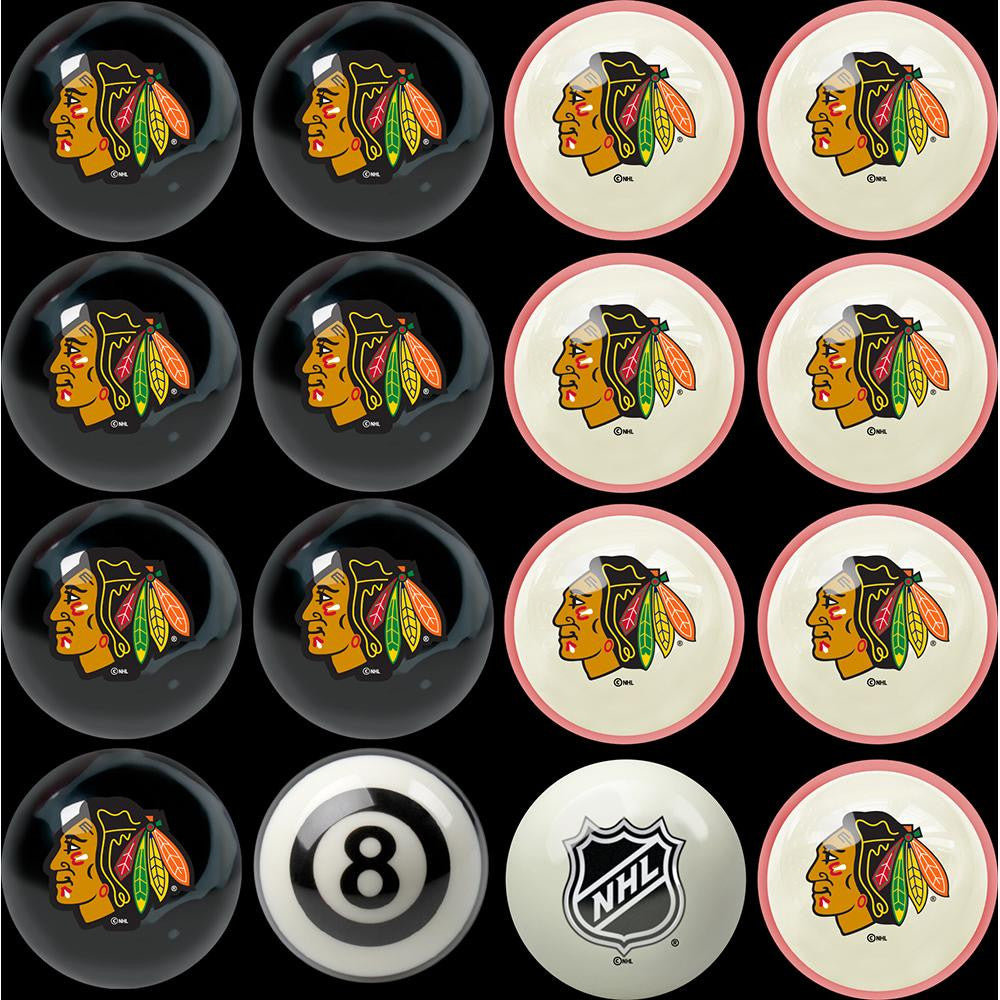 Chicago Blackhawks NHL 8-Ball Billiard Set