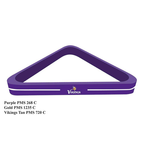 Minnesota Vikings NFL Billiard Ball Triangle Rack