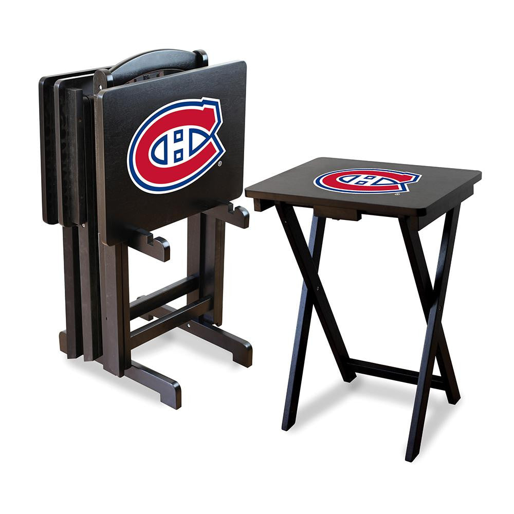 Montreal Canadiens NHL TV Tray Set with Rack