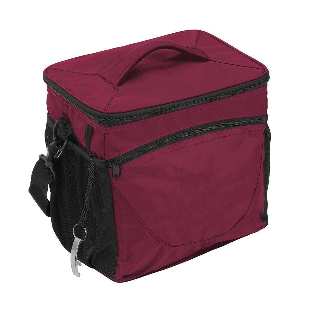 Plain Maroon 24 Can Cooler