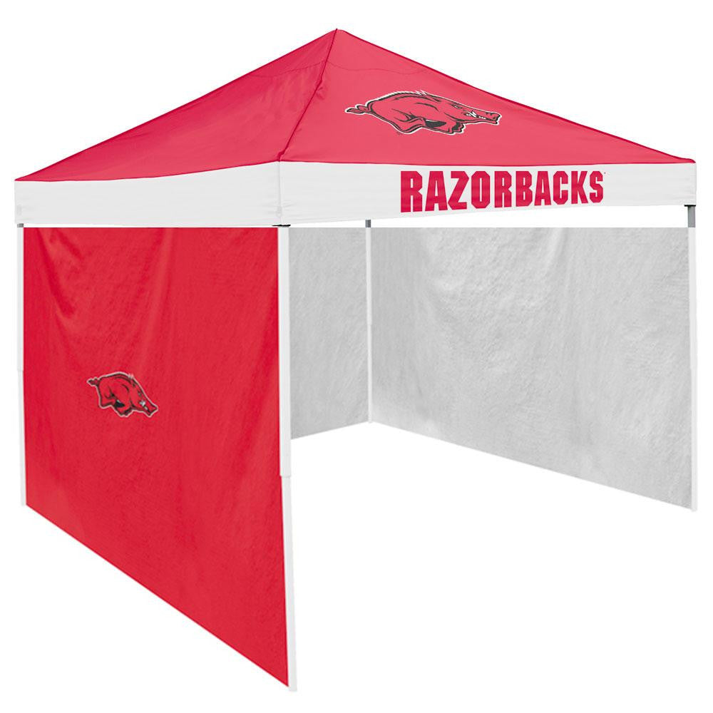 Arkansas Razorbacks NCAA 9' x 9' Economy 2 Logo Pop-Up Canopy Tailgate Tent With Side Wall