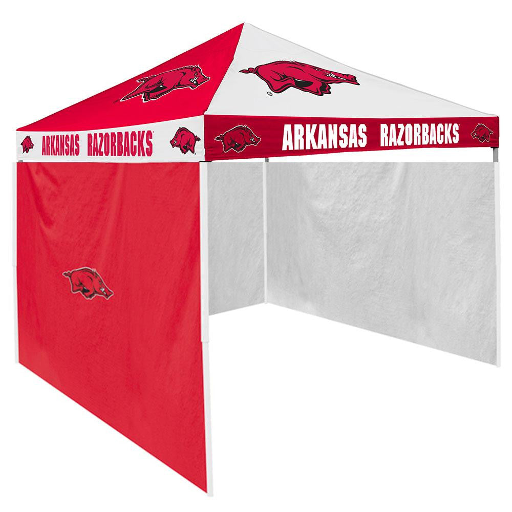 Arkansas Razorbacks NCAA 9' x 9' Checkerboard Color Pop-Up Tailgate Canopy Tent With Side Wall