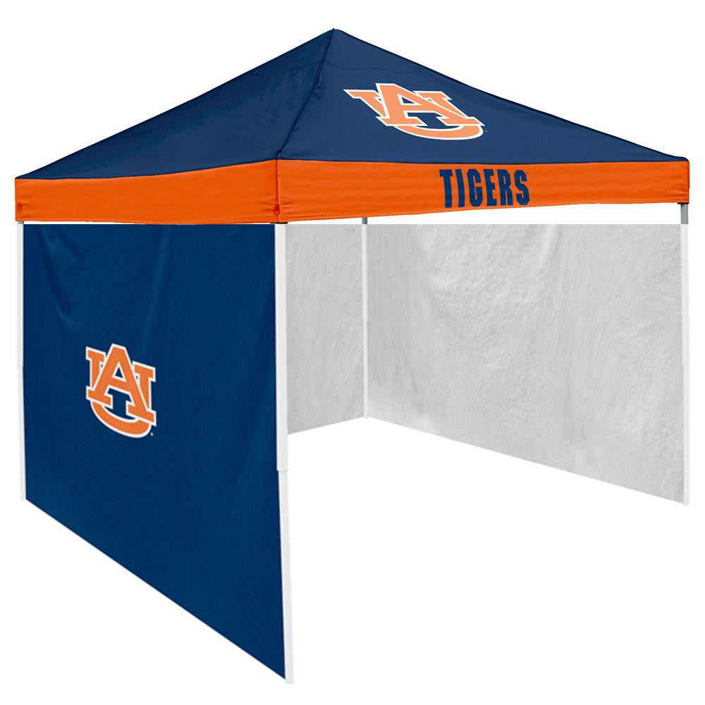 Auburn Tigers NCAA 9' x 9' Economy 2 Logo Pop-Up Canopy Tailgate Tent With Side Wall