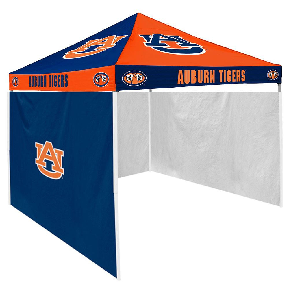 Auburn Tigers NCAA 9' x 9' Checkerboard Color Pop-Up Tailgate Canopy Tent With Side Wall