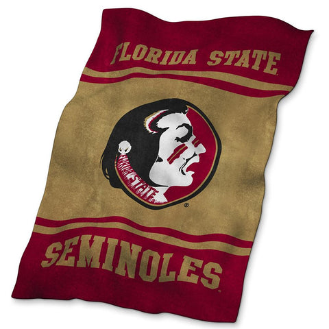 Florida State Seminoles NCAA UltraSoft Fleece Throw Blanket (84in x 54in)