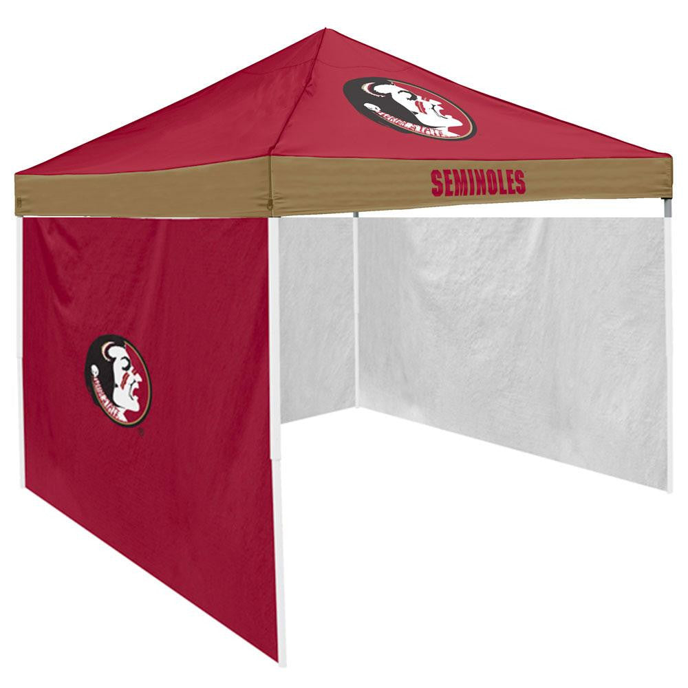 Florida State Seminoles NCAA 9' x 9' Economy 2 Logo Pop-Up Canopy Tailgate Tent With Side Wall