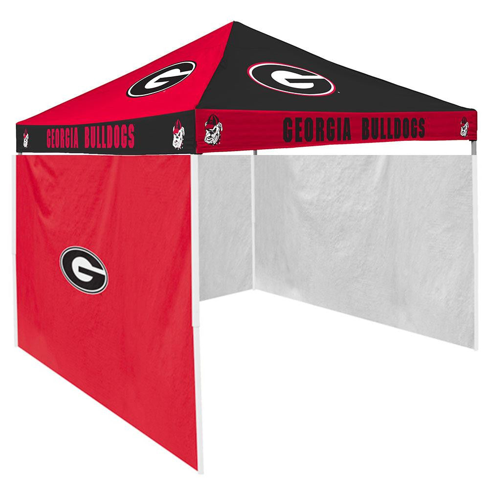 Georgia Bulldogs NCAA 9' x 9' Checkerboard Color Pop-Up Tailgate Canopy Tent With Side Wall